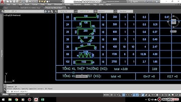 09.Thống kê thép trong cad