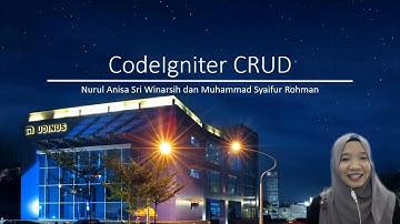 Codeigniter 3.1.11 CRUD #1 Read Create