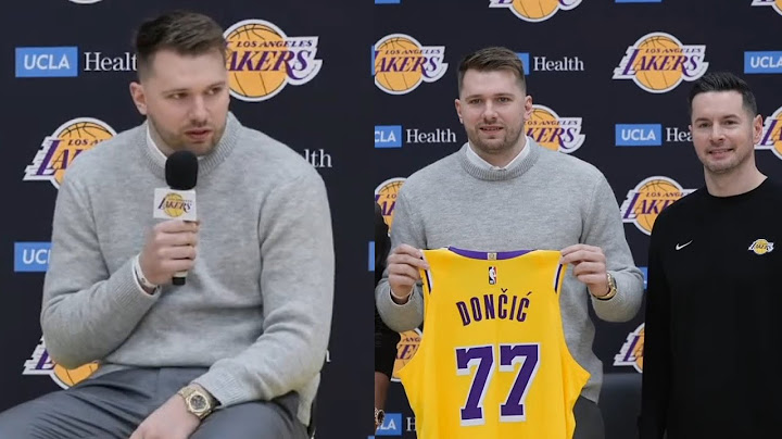 Luka Doncic reacts to Lakers trade - FULL Lakers Introduction Press Conference