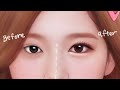 눈이 2배로 커지는 청순 속쌍 메이크업(feat. 사나🐹) / Giving TWICE SANA's Makeup to my friend