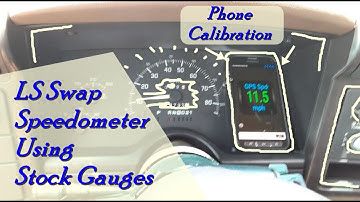 Using stock gauges for LS Swap Speedometer - LS swap S10 project -