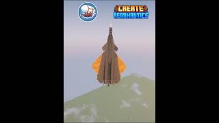 Рабочий X-02s "Strike Wyvvern" на Create:Aeronautics #vestalis #minecraft #майнкрафт #acecombat