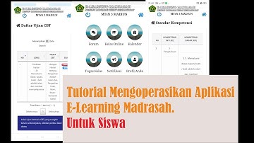 Tutorial Mengoperasikan E-Learning Madrasah, Bagi Siswa.