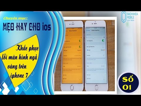 Khắc phục lỗi ngả vàng trên Iphone 7 | Trung tâm Bách Khoa Mobile