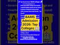UP Top 8 Government BAMS Colleges 🏥 | Ayush Counselling 2026 #shorts #bams