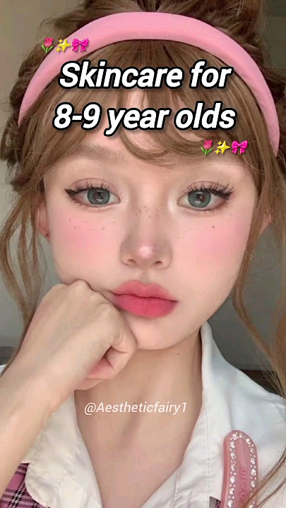 Skincare for 8-9 year olds 🌷✨️🎀 #aesthetic #skincare #kids #viral #fyp #shorts #subscribe