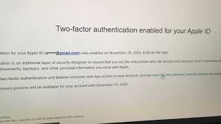Famous You have 2 weeks to disable 2-factor authentication on apple id after it's enabled.  Look for email Net Worth