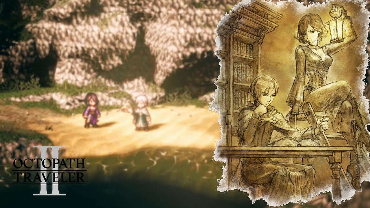 Octopath Traveler II throne & Temenos 3D Shadowbox 