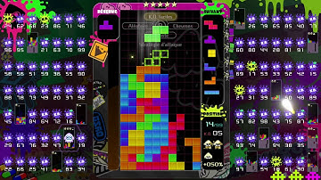 [Tetris 99] invictus snipe lobby #12: 75% vs. 100% with Blink (380 lines cleared)