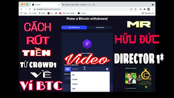 Crowd1||Cách rút tiền từ tài khoản Crowd1 về ví BTC