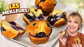 Muffins aux myrtilles 🫐 moelleux et bien gonflés (Astuces faciles) screenshot 1