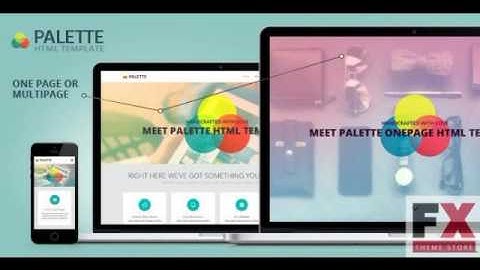 Preview PALETTE - Bootstrap Parallax HTML Template TForest