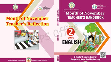 2nd class English Teachers Handbook Month of November | 2nd Class English Reflection | English dairy