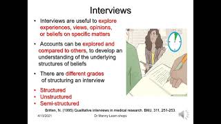 Dr Manny Learnshops Qualitative research data collection Part 2
