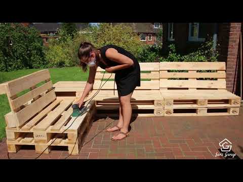 Video: Gartenmöbel Aus Paletten (43 Fotos): Ideen Für Eine Sommerresidenz, Eine Originelle Landhausbank Und Andere Funktionale Dinge Aus Holzpaletten