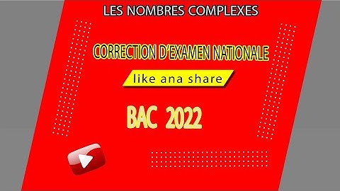 les nombres complexes. corrigé d