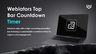 Countdown timer top bar | Create a sense of urgency for shoppers | #shopifypartners #ecommerce