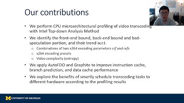 Short - CPU Microarchitectural Performance Characterization of Cloud Video Transcoding