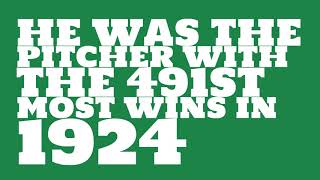 Was Walter Johnson a Hall of Famer in 1924?