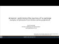 Amazon: optimizing the journey of a package.
