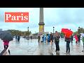 17 Octobre 2024 - Paris France - Rainy walk in Paris 4K HDR, Paris Autumn 2024