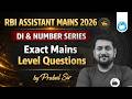 Mains Level DI | Mains Level Number Series | RBI Assistant Quant Mains 2026 | Oliveboard