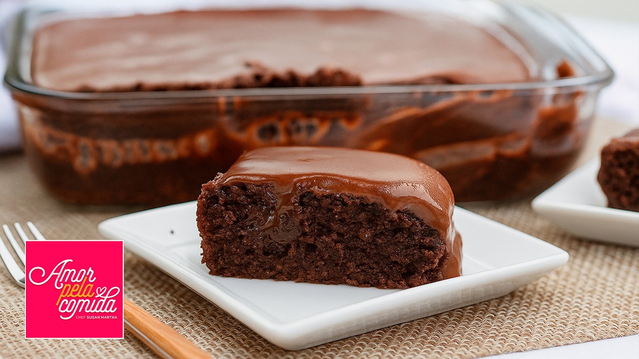 Bolo de Chocolate Quente Cremoso! Receita caseira deliciosa e rápida!
