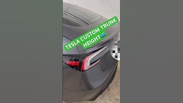 Set CUSTOM TRUNK HEIGHT ON Tesla! 🚗 #tesla #ai #tech