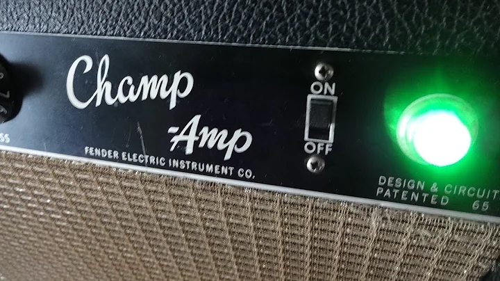 How to repair fix noise Vintage Fender Black face 6V6 tube Champ guitar amp