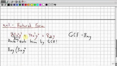 Foundations of Math and Pre-Calculus 10 5.2 Common Factors