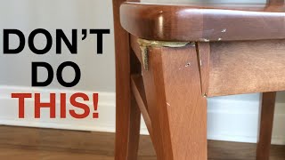 Bad Furniture Repair and How to Fix It - Woodworking Restoration