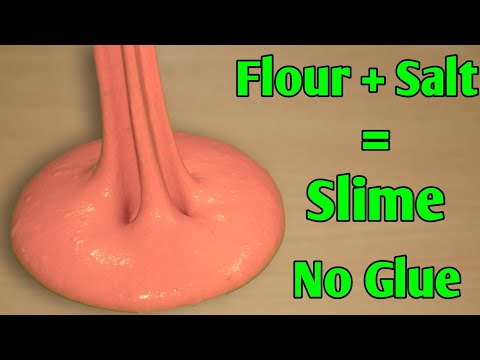 How To Make Slime Without Glue Or Borax l How To Make Slime With Flour and Salt l No Glue Slime