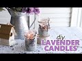 Dried Lavender Candles