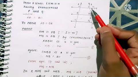 Intercept Theorem Or Mid-point theorem | Class 9 #Intercepttheorem
