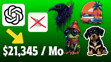 How To Make PASSIVE INCOME With ChatGPT  Selling AI STICKER [FREE AI BUSINESS]🤑