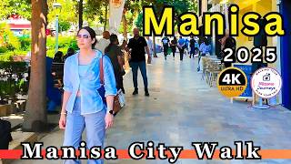 Manisa Turkey 4K Walking Tour Ulu Mosque, Bazaar, Kurşunlu Han & Historic Streets May 2025