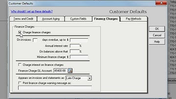 Setting Up Finance Charges in Sage 50 Accounting