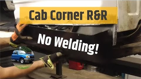 Cab Corner Patch Panel Installation with JB Weld | Panel Adhesive