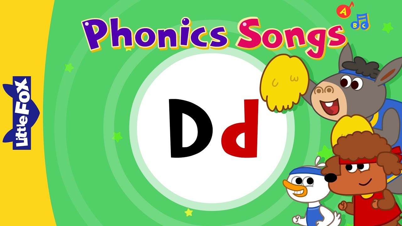 Letter Dd  New Phonics Songs  Little Fox  Animated Songs for Kids