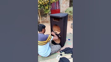 How to make tower speaker #youtubeshorts #shorts #ytshorts #dj #bass #amplifier #diy #homemade
