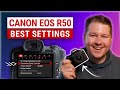 Best canon eos r50 settings r50 setup guide