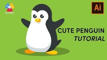 Cute Penguin tutorial in Adobe illustrator