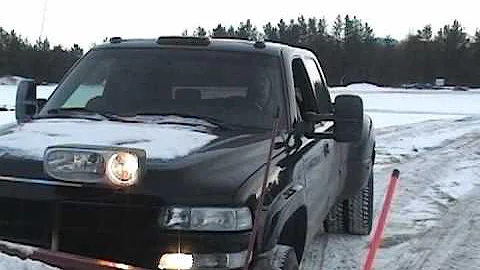 Darth Dually Snow Plowing 2002 Silverado Duramax