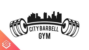 Inkscape Tutorial: Barbell/Skyline Logo