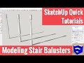 Creating Stair Balusters in SketchUp with the Follow Me Tool