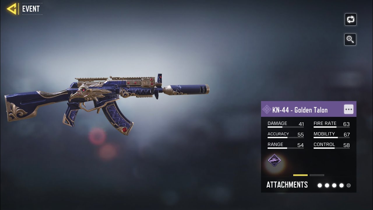 New Free Kn 44 Golden Talon Explanatory Video Call Of Duty Mobile Season 2 Youtube