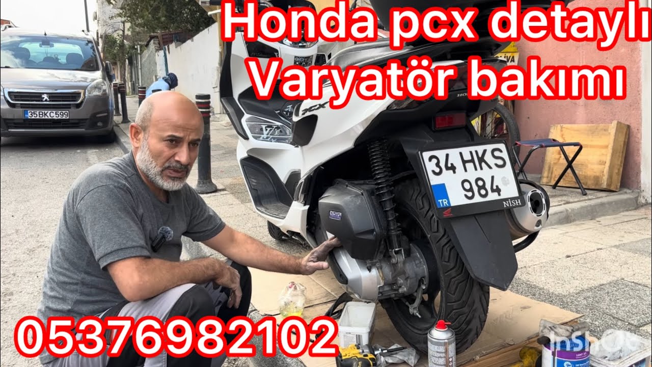 Honda pcx detaylı varyatör bakımı 