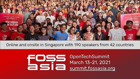 FOSSASIA Summit 2021 (Day 1)