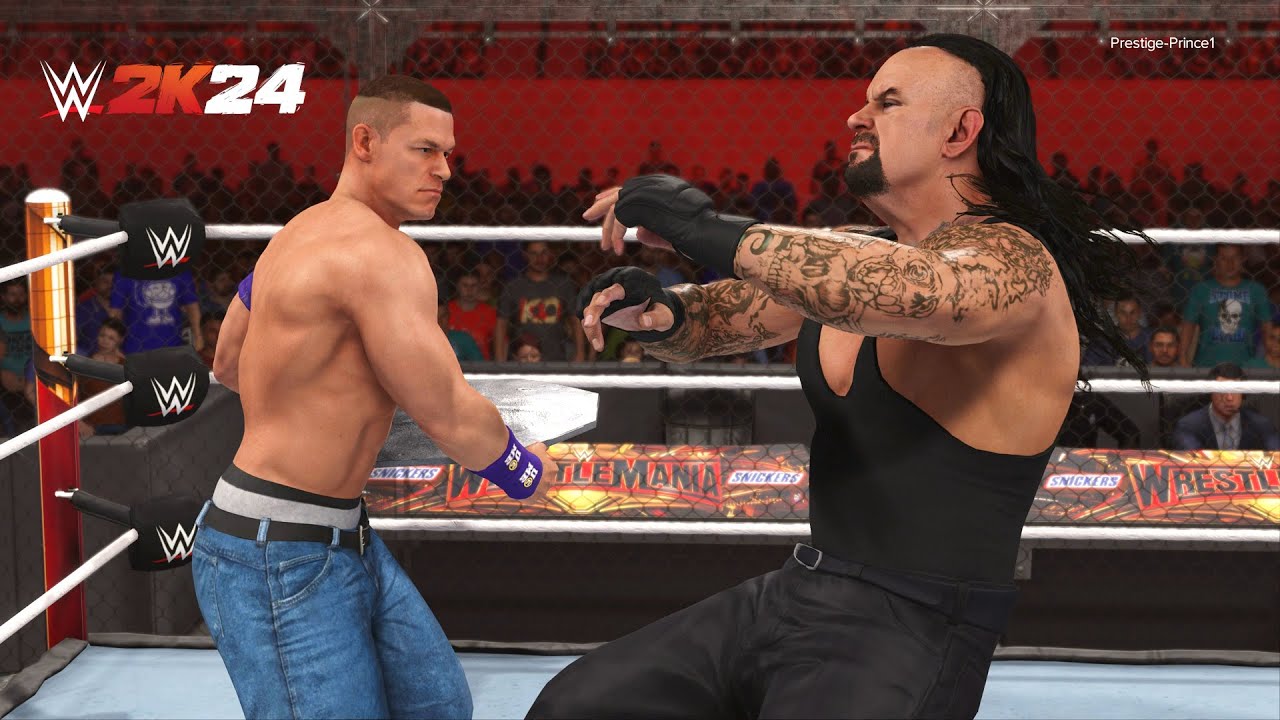 WWE 2K24 - John Cena Vs The Undertaker I Hell In A Cell Match (PS5 ...