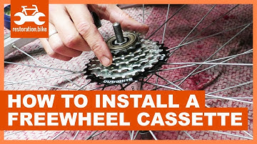 How to install a freewheel cassette